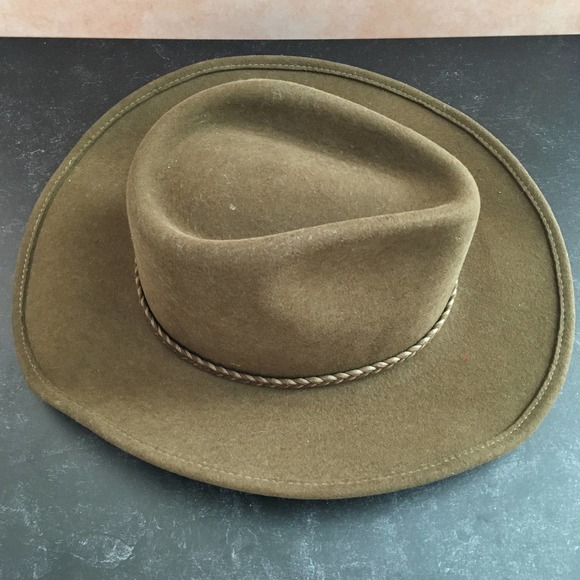 Stetson Rawhide Crushable Buffalo Felt Hat 7 1/8 - Picture 7 of 11